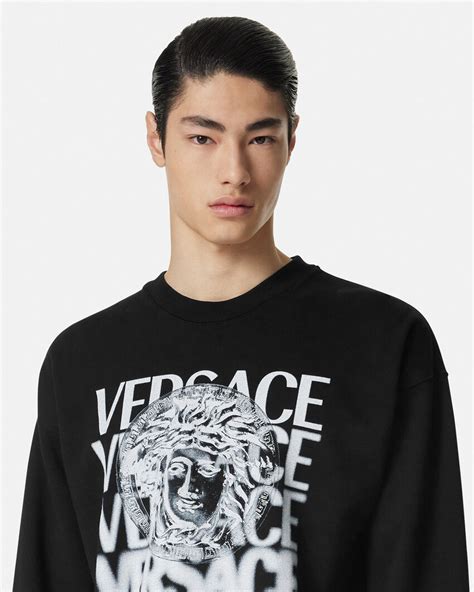 versace sweatshirt black meduda